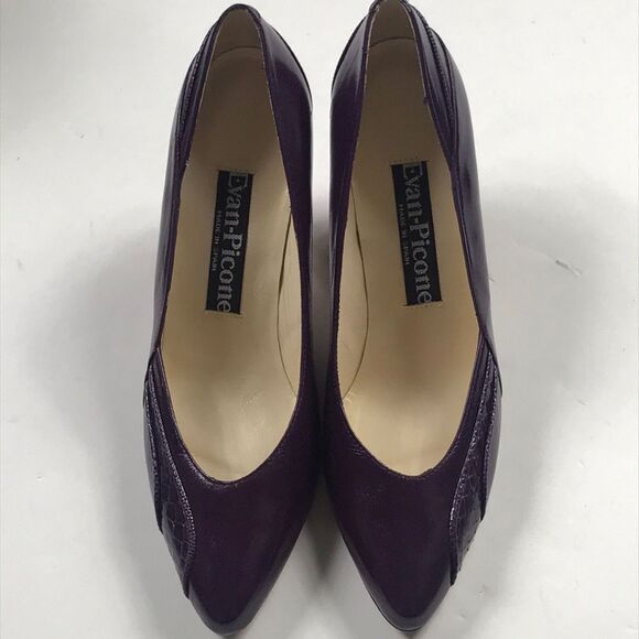 EVAN-PICONE VINTAGE WOMEN SHOES HEELS ALL LEATHER SIZE 6.5 - Picture 3 of 13